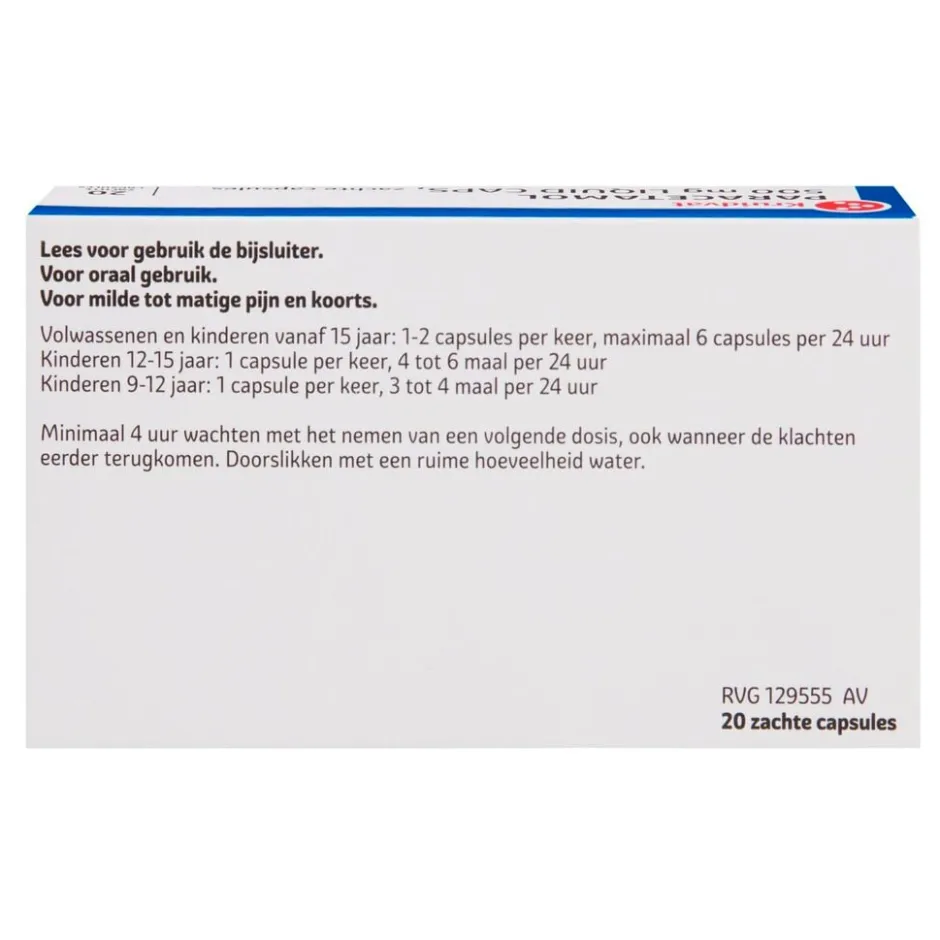 Paracetamol 500mg Liquid Caps|Kruidvat Clearance