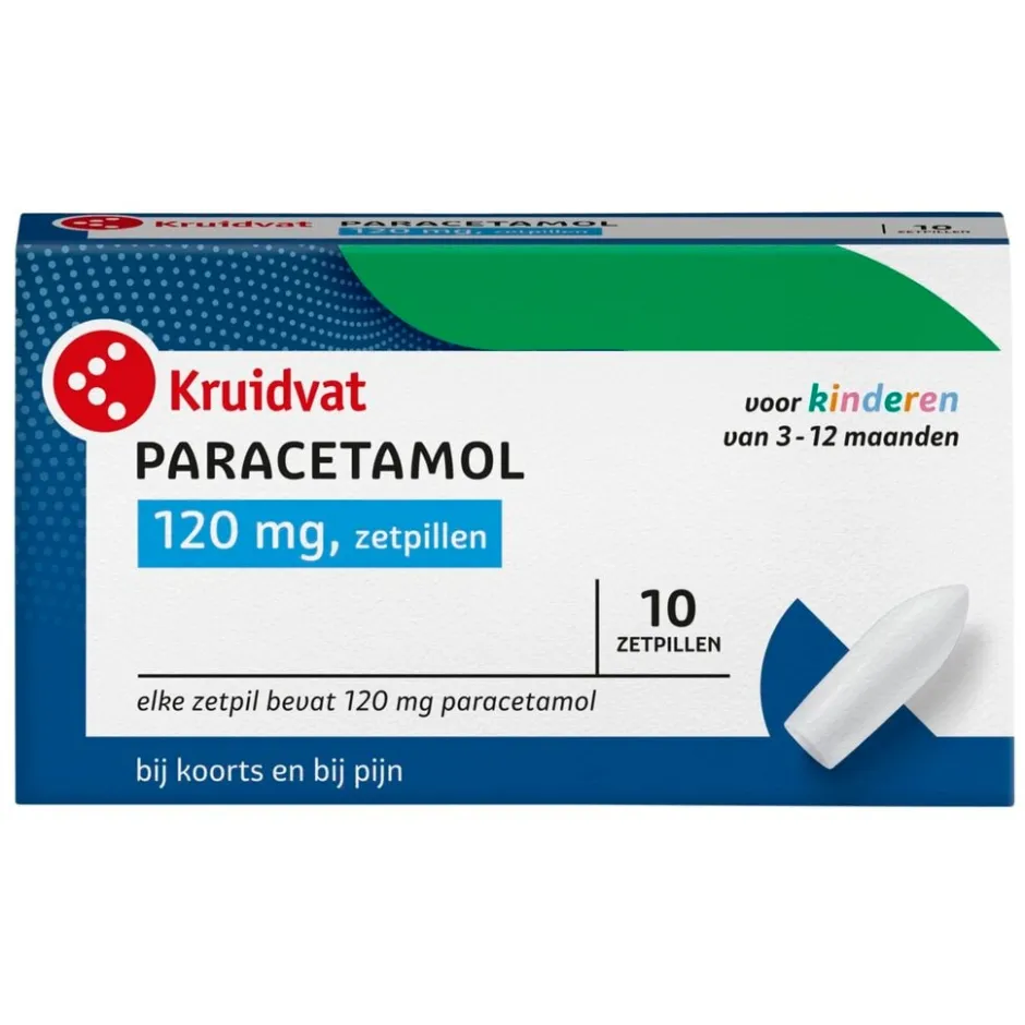 Paracetamol 120mg Zetpillen|Kruidvat Online