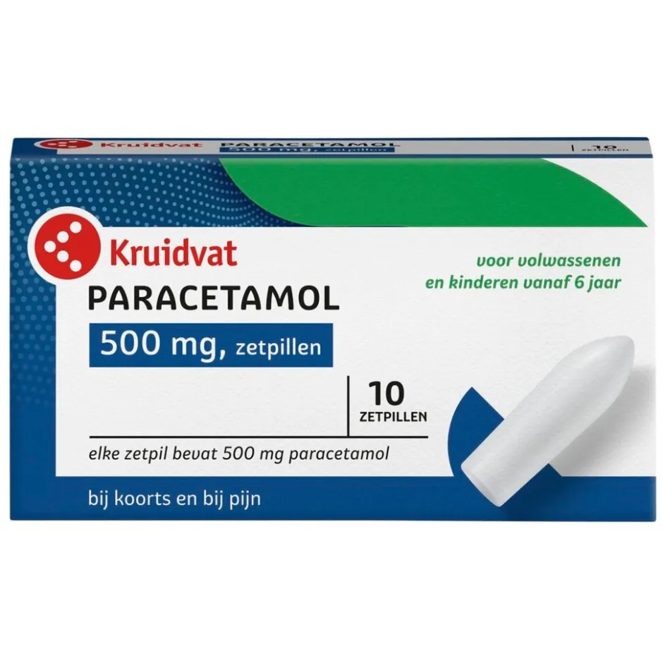 Kruidvat Paracetamol 500mg Zetpillen< Pijn