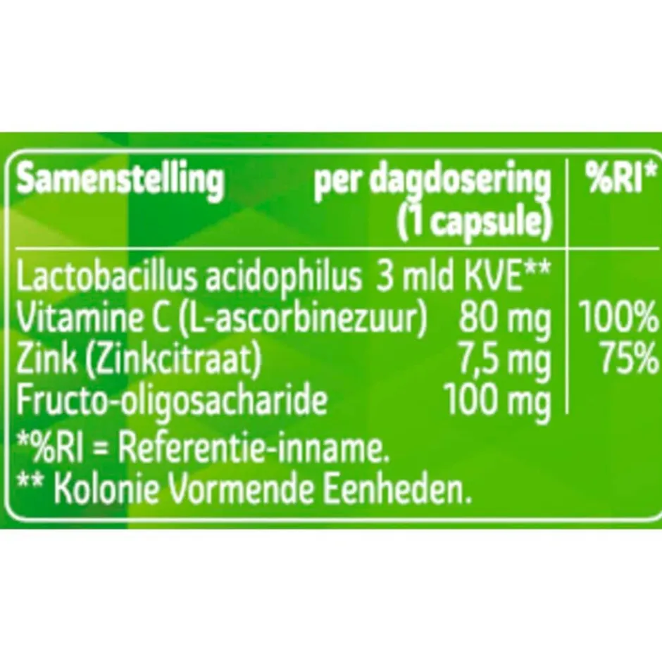 Kruidvat Pre- & Probiotica Capsules< Bacteriestammen
