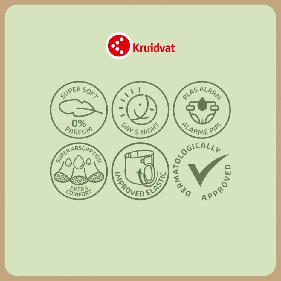 Kruidvat Pure & Soft Maat 2 Luiers Volumedoos< Luiers Maat 2