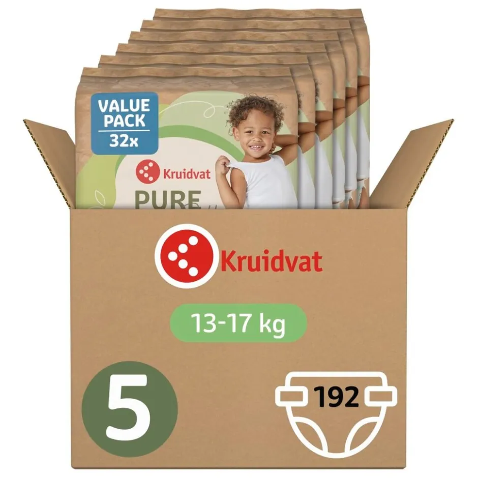 Pure & Soft Maat 5 Luiers Volumedoos|Kruidvat New