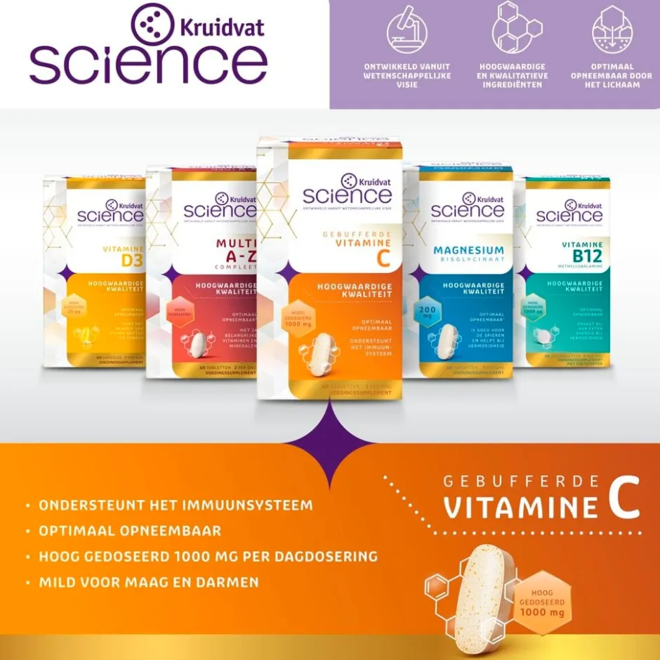 Gebufferde Vitamine C Tabletten|Kruidvat Science Sale