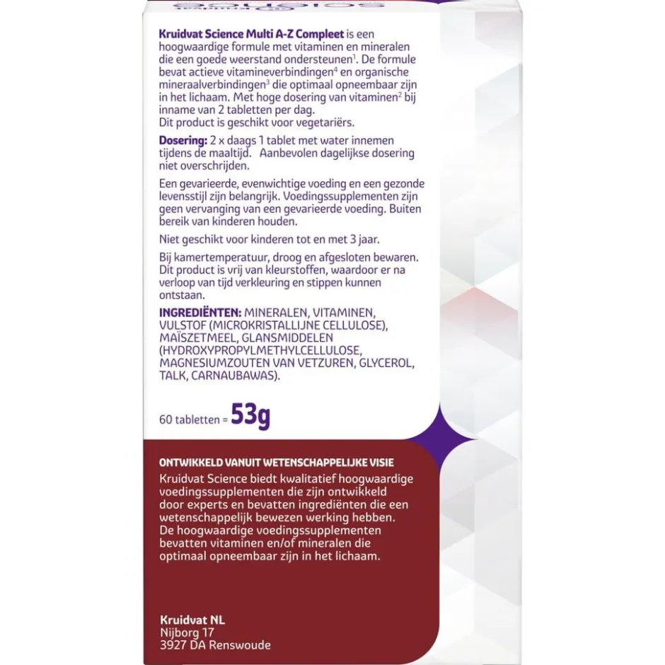 Multi A-Z Compleet Tabletten|Kruidvat Science Best