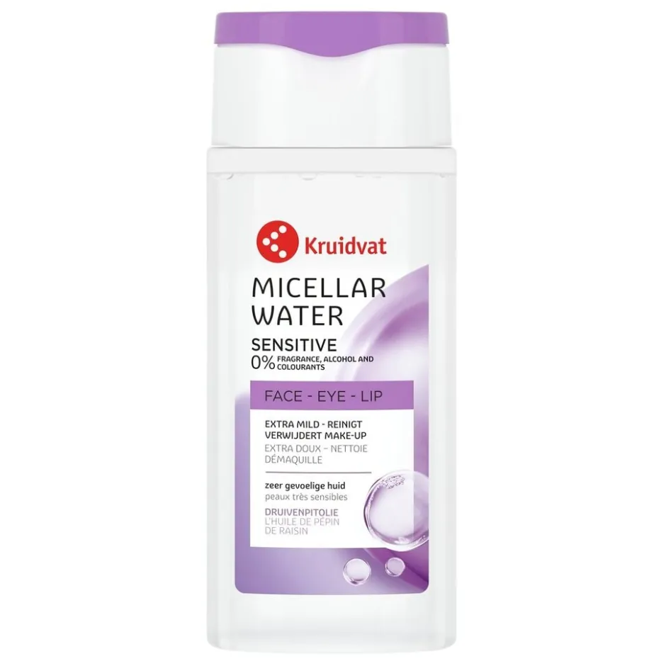 Kruidvat Sensitive Micellair Water< Mini Reisverpakkingen|Gezichtsreiniging