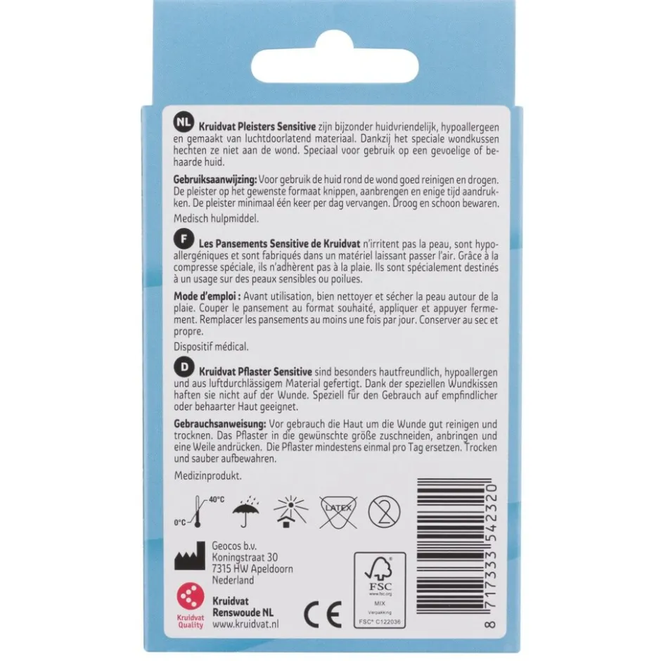Kruidvat Sensitive Pleisters< Pleisters