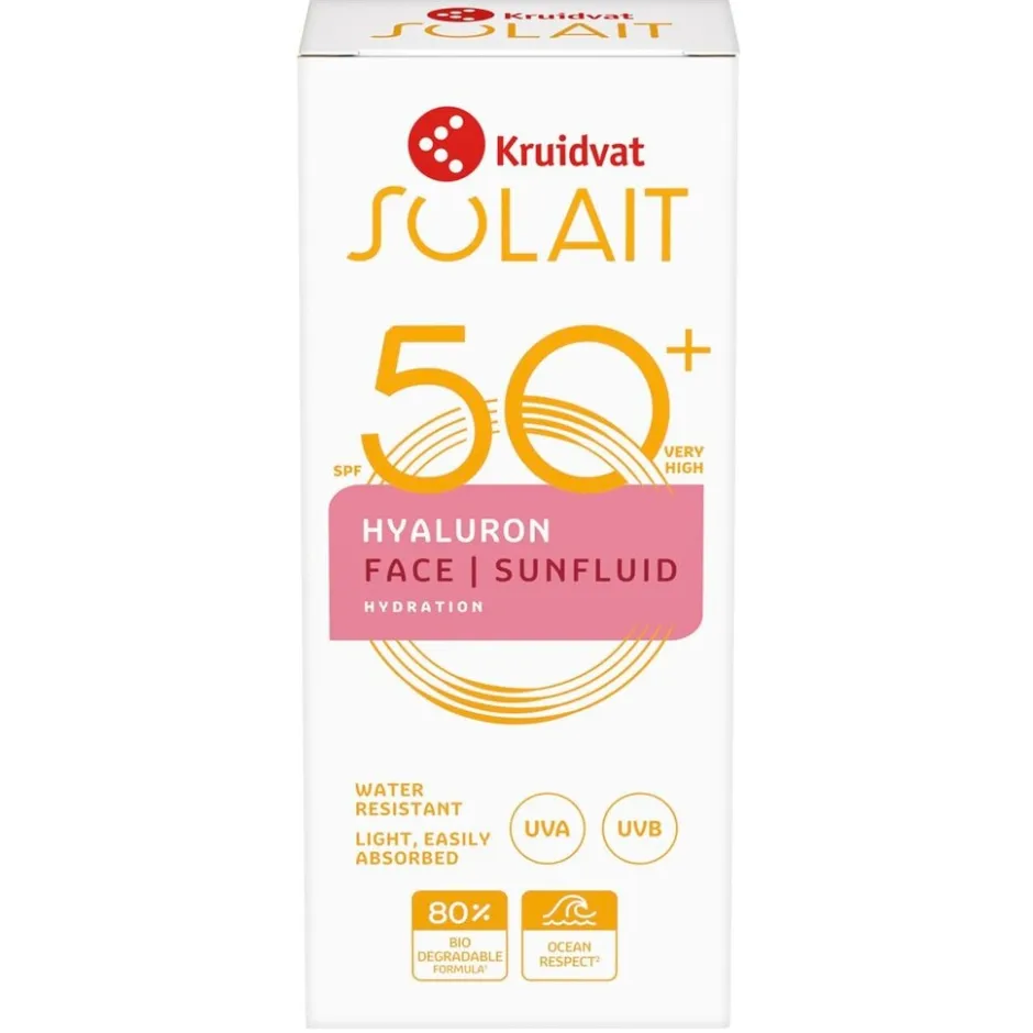 Hyaluron SPF50+ Face Sunfluid|Kruidvat Solait Hot
