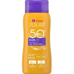Kruidvat Solait Kids SPF50+ Sunmilk< Baby Zonnebrand|Mini Reisverpakkingen