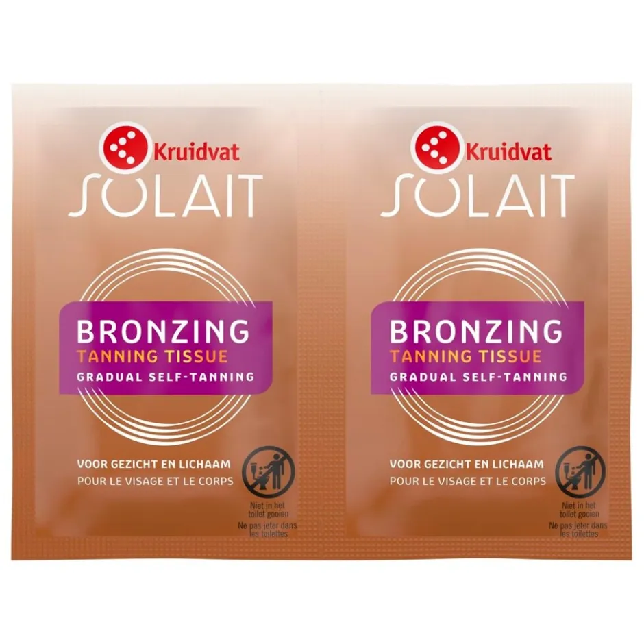 Kruidvat Solait Self Tan Bronzing Tissues< Zelfbruiners