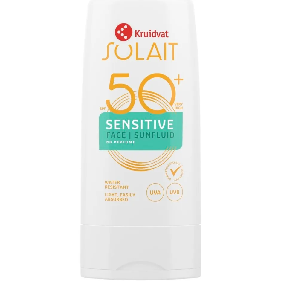 Sensitive SPF50+ Face Sunfluid|Kruidvat Solait