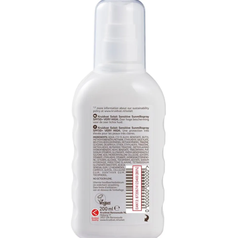 Sensitive SPF50+ Sunspray|Kruidvat Solait Outlet