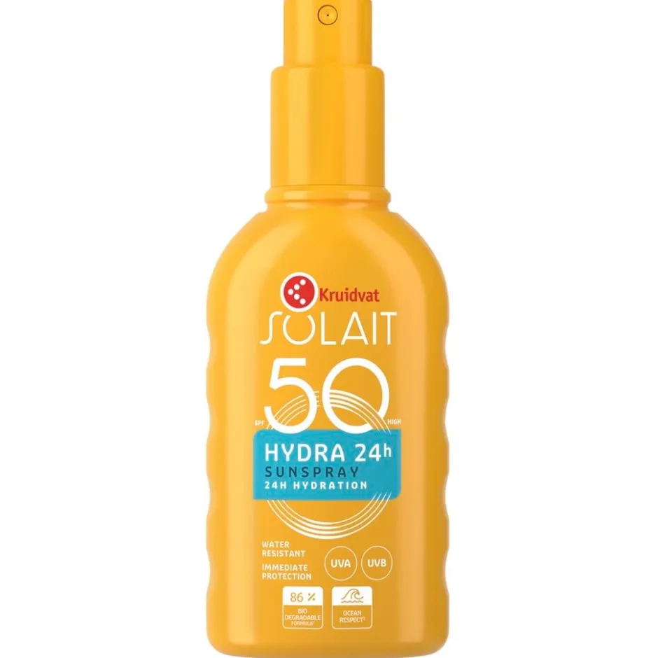 Kruidvat Solait SPF50 Hydra 24H Sunspray< Zonnebrand
