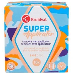 Kruidvat Super Tampons met Applicator< Tampons