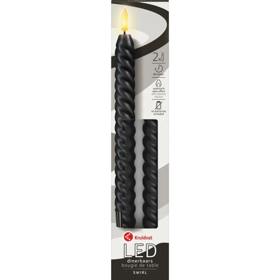 Swirl Led-dinerkaarsen|Kruidvat Discount