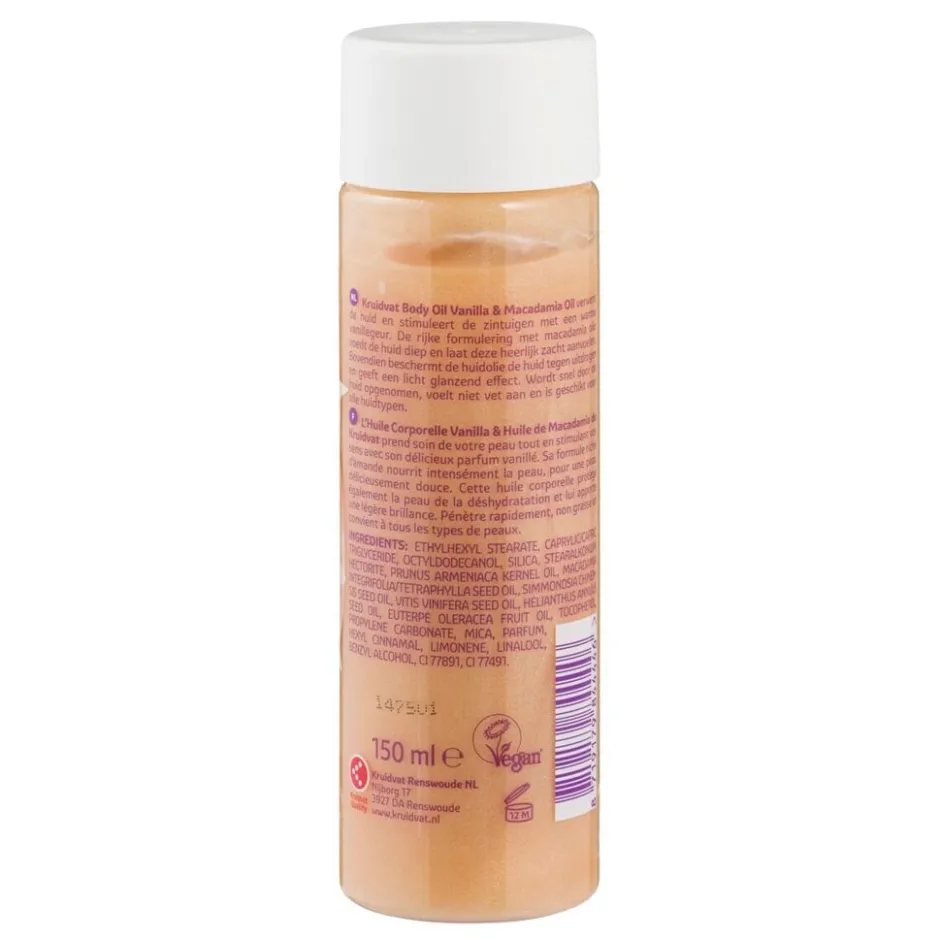 Kruidvat Vanilla & Macadamia Body Oil< Bodyolie