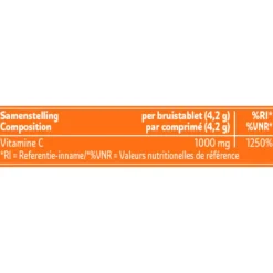 Vitamine C 1000 mg Bruistabletten|Kruidvat Outlet