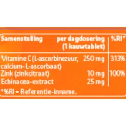 Kruidvat Vitamine C Complex met Zink Kauwtabletten< Vitamines