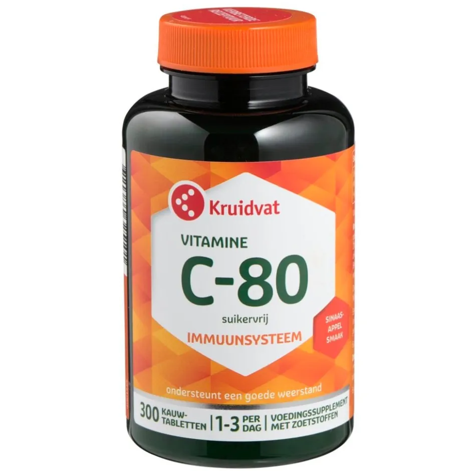 Vitamine C-80 Suikervrij Tabletten|Kruidvat Hot