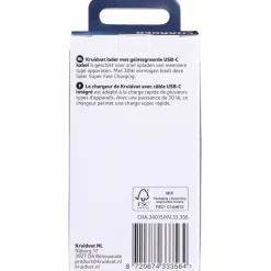 Kruidvat 30W USB-C Oplader< Telefoonkabeltjes