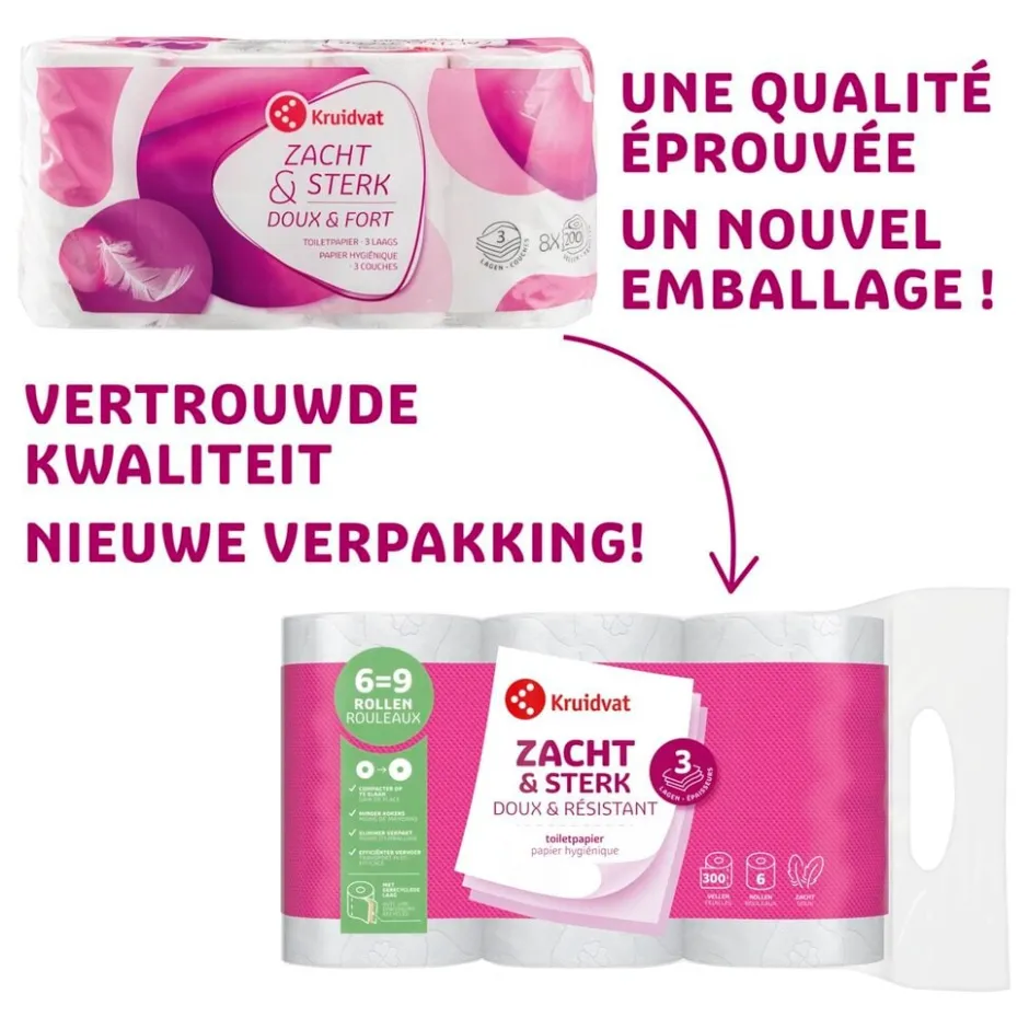 Zacht & Sterk 3-laags Toiletpapier|Kruidvat New