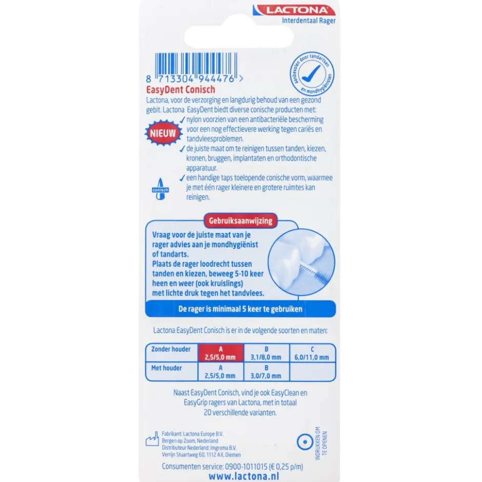 Easydent A 2.5/5.0 mm Ragers|Lactona Discount