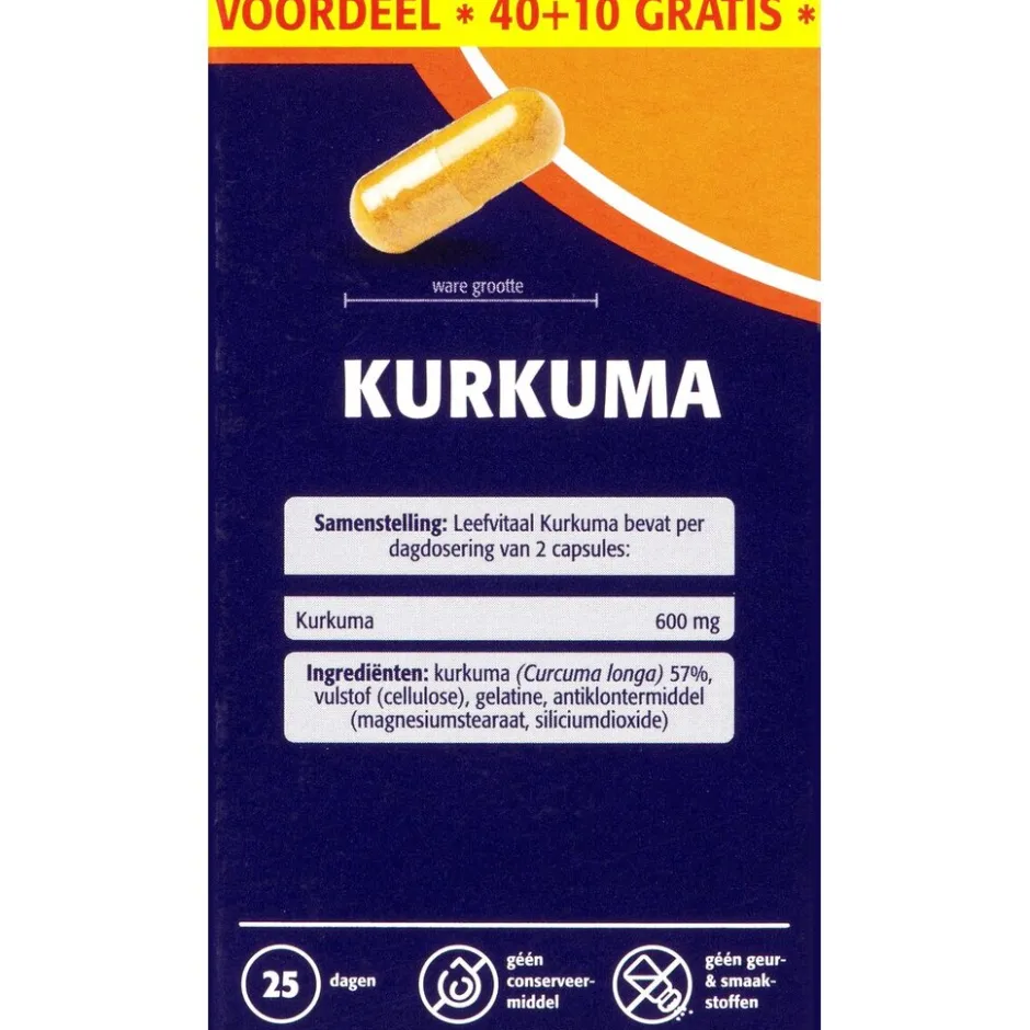 Leefvitaal Kurkuma Capsules< Weerstand En Energie