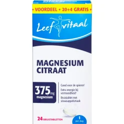 Leefvitaal Magnesiumcitraat Bruistabletten< Mineralen