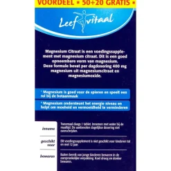 Magnesiumcitraat Tabletten|Leefvitaal Best