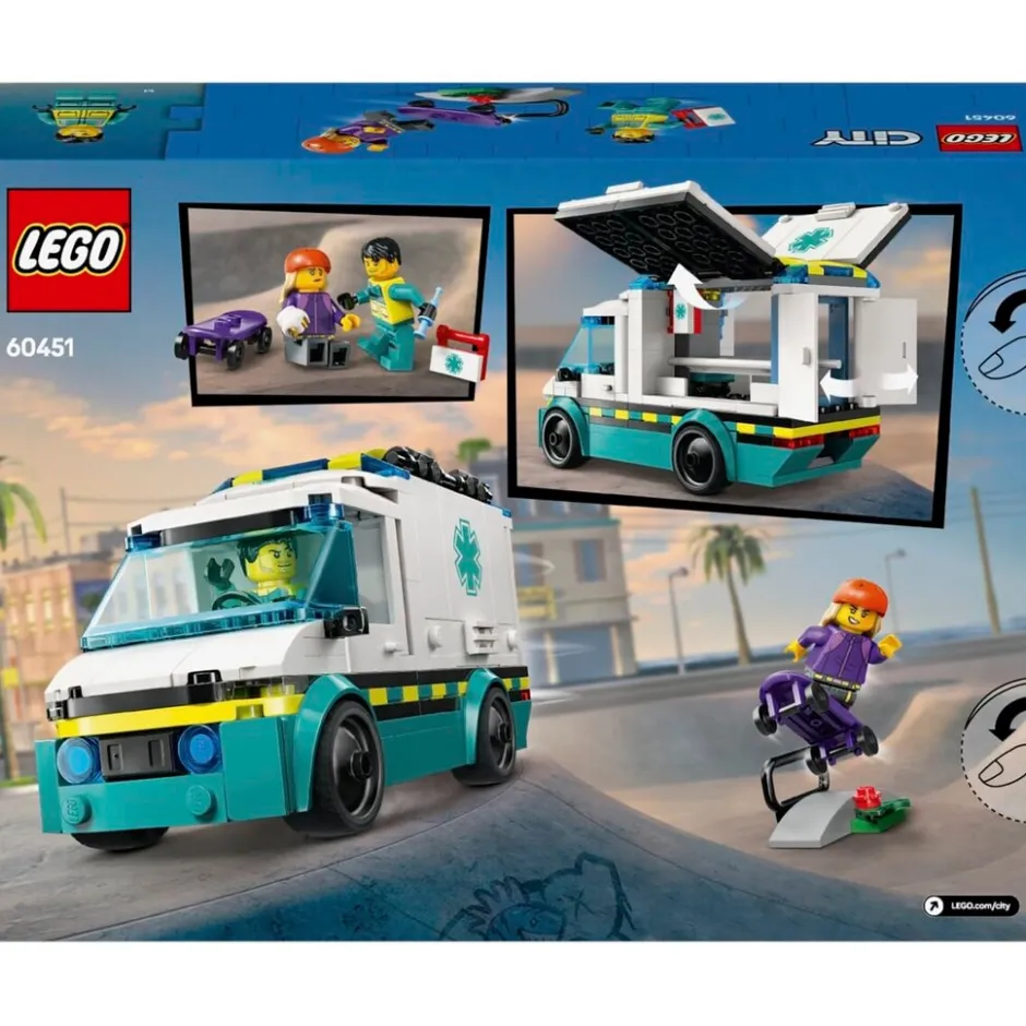 LEGO City 60451 Ambulance< Voertuigen|Lego Verjaardagscadeaus