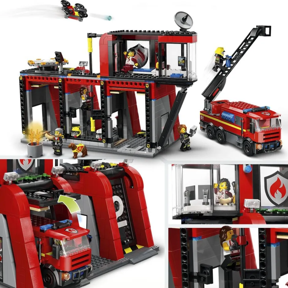 60414 Brandweerkazerne en Brandweerauto|LEGO City Clearance