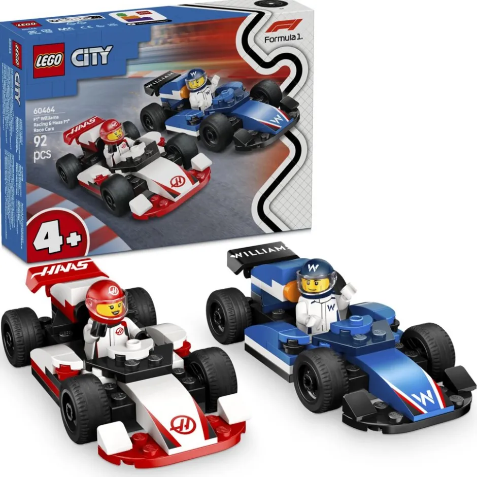 60464 F1 Williams Racing en Haas F1 Racewagens|LEGO City Online