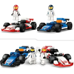 60464 F1 Williams Racing en Haas F1 Racewagens|LEGO City Online