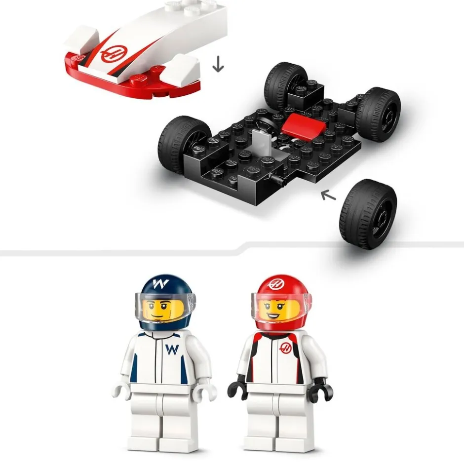 60464 F1 Williams Racing en Haas F1 Racewagens|LEGO City Online