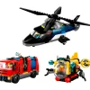 60462 Helikopter, Brandweerauto en Onderzeeër Remix|LEGO City Hot