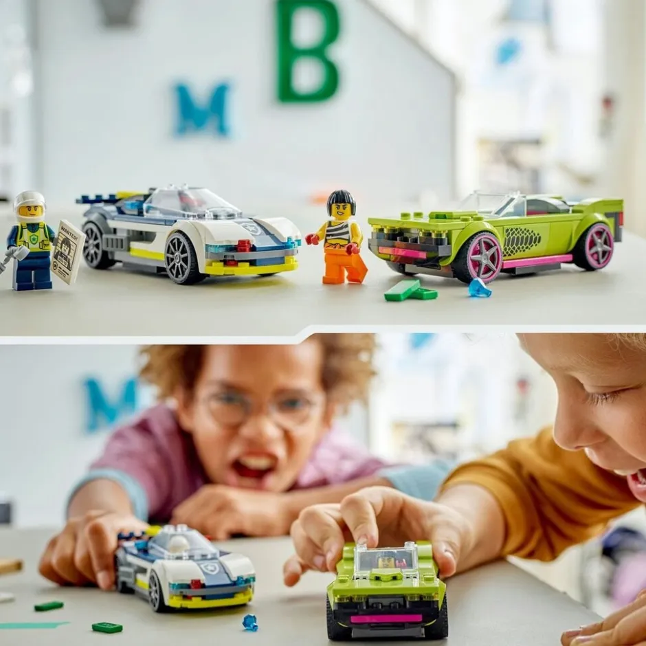 LEGO City 60415 Politiewagen en Snelle Autoachtervolging< Lego Verjaardagscadeaus|Lego Voertuigen
