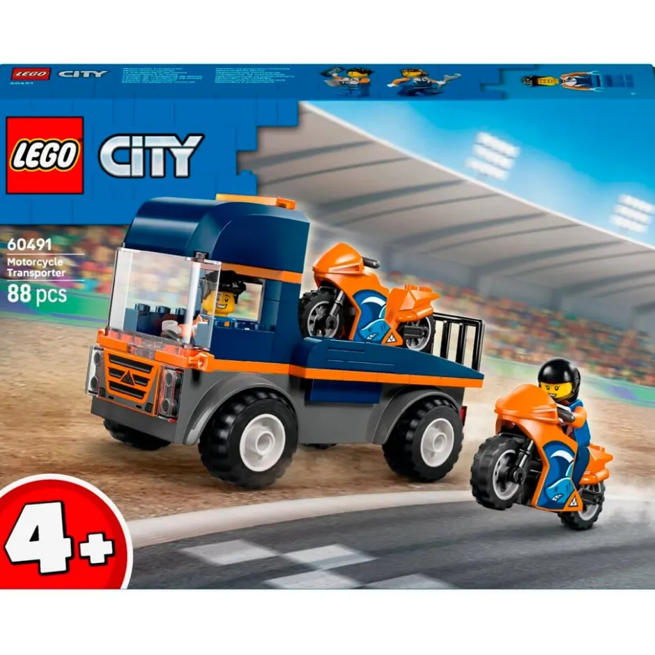 LEGO City 60491 Transportwagen voor motoren< Voertuigen|Lego Voertuigen