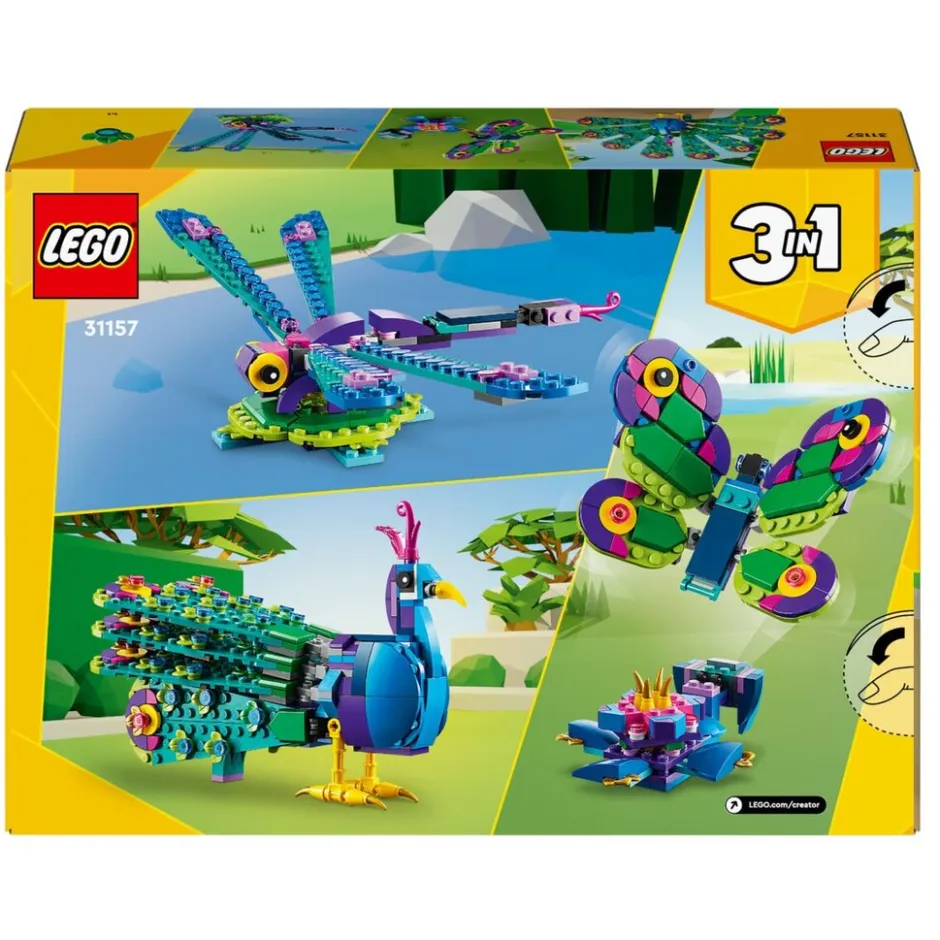 LEGO Creator 31157 3-in-1 Exotische Pauw< Lego Verjaardagscadeaus|Lego Exclusief Assortiment