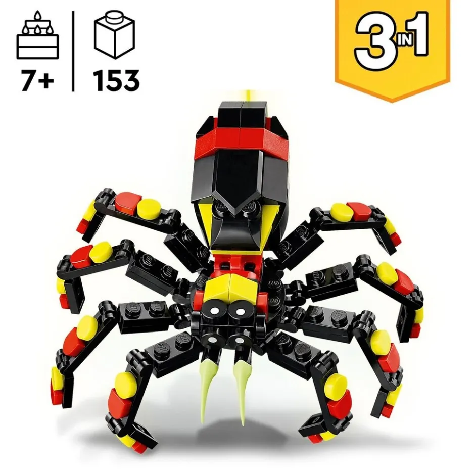 LEGO Creator 31159 3-In-1 Wilde Dieren: Spannende Spin< Nieuw Van Lego|Lego Verjaardagscadeaus