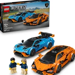 LEGO Speed Champs. LEGO Speed Champions 77238 Lamborghini Revuelto en Huracán STO< Lego Voertuigen|Lego Speed Champions