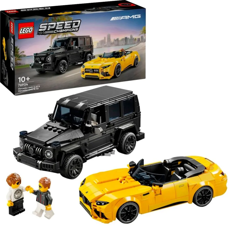 LEGO Speed Champs. LEGO Speed Champions 76924 Mercedes-AMG G 63 en Mercedes-AMG SL 63< Voertuigen|Lego Voertuigen
