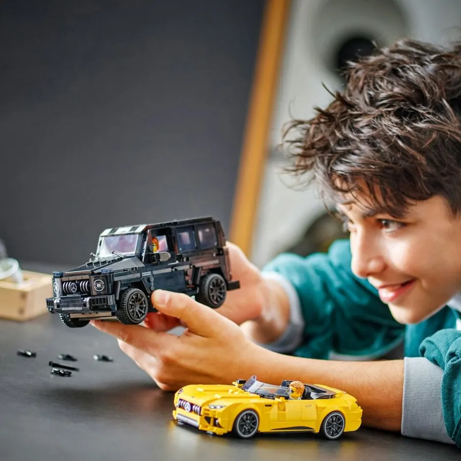 LEGO Speed Champs. LEGO Speed Champions 76924 Mercedes-AMG G 63 en Mercedes-AMG SL 63< Voertuigen|Lego Voertuigen
