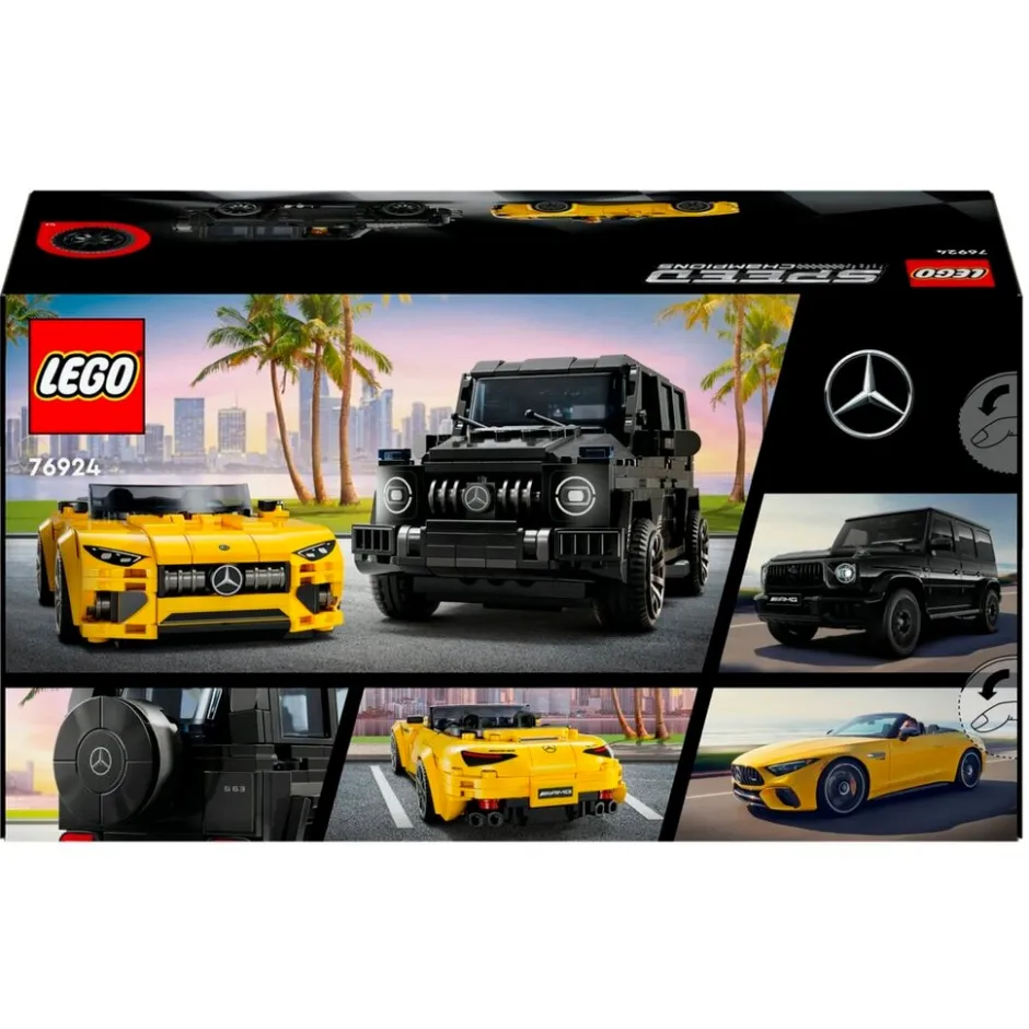 LEGO Speed Champs. LEGO Speed Champions 76924 Mercedes-AMG G 63 en Mercedes-AMG SL 63< Voertuigen|Lego Voertuigen
