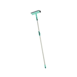 Brush Window Cleaner Raamwisser (28 cm) met Borstel en Telescoopsteel|Leifheit Best