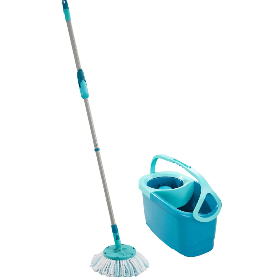 Leifheit Clean Twist Dweil Set Disc Mop Ergo met Emmer en Uitwringsysteem< Dweilen En Vloerwissers