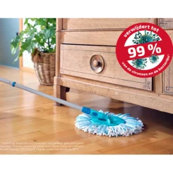 Leifheit Clean Twist Dweil Set Disc Mop Ergo met Emmer op Wieltjes en Uitwringsysteem< Dweilen En Vloerwissers
