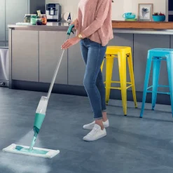 Leifheit Comfort Easy Spray XL Micro Duo Spraymop (42 cm) met Steel< Dweilen En Vloerwissers