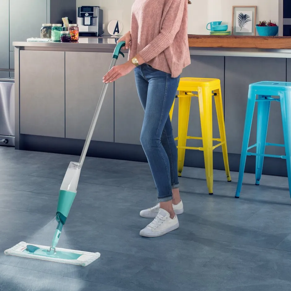 Leifheit Comfort Easy Spray XL Micro Duo Spraymop (42 cm) met Steel< Dweilen En Vloerwissers