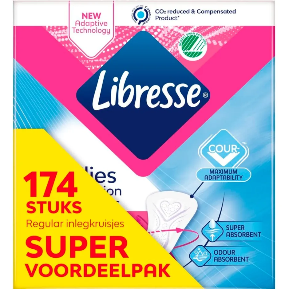 Libresse Normal V-Protection & Freshness Inlegkruisjes< Inlegkruisjes