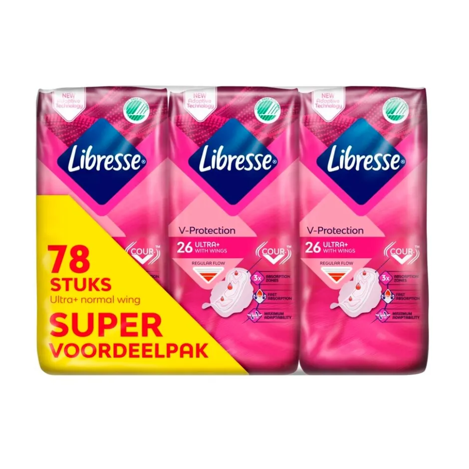 Libresse Ultra+ Normal Wing Maandverband< Maandverband