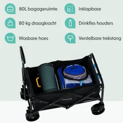 LifeGoods Compacte Opvouwbare Bolderkar< Buiten En Vrije Tijd